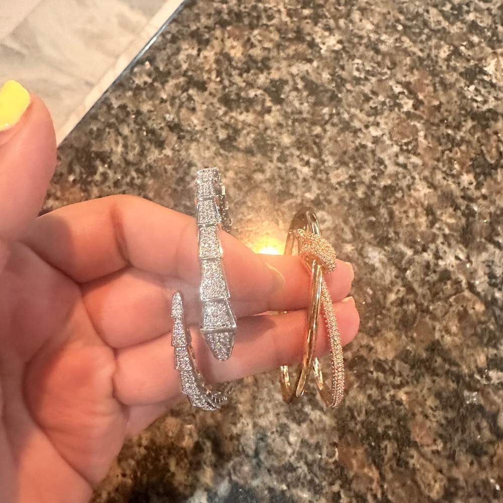 Two bracelets like Serpenti and Tiffany